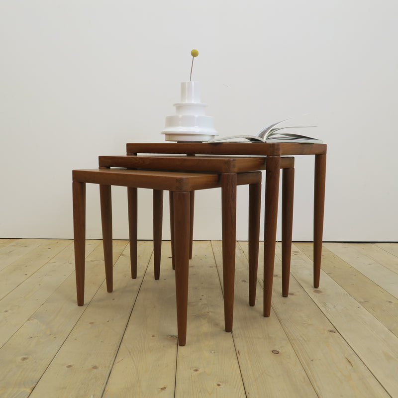 Teak Nesting Tables – H.W. Klein for Bramin, Denmark 1960 | Mid-Century