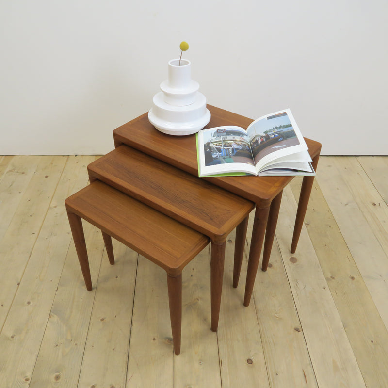 Teak Nesting Tables – H.W. Klein for Bramin, Denmark 1960 | Mid-Century