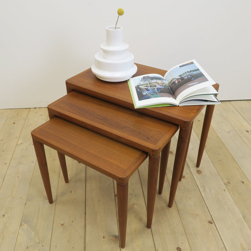Teak Nesting Tables – H.W. Klein for Bramin, Denmark 1960 | Mid-Century