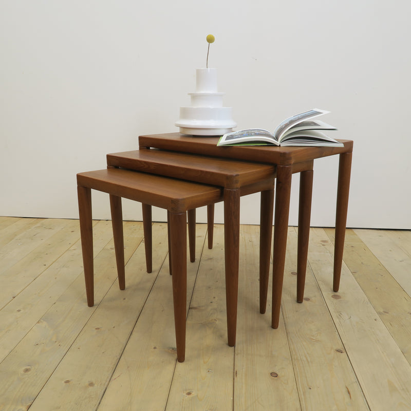 Teak Nesting Tables – H.W. Klein for Bramin, Denmark 1960 | Mid-Century
