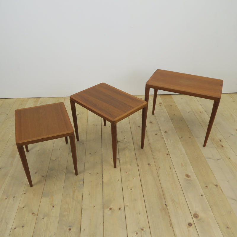 Teak Nesting Tables – H.W. Klein for Bramin, Denmark 1960 | Mid-Century