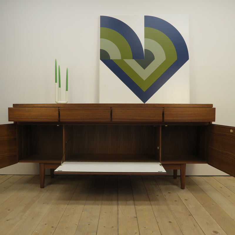 Sideboard britannico in teak, anni ’60