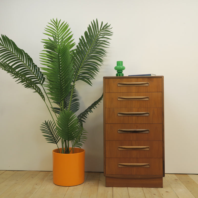 Cassettiera Tall Boy “Fresco” di Victor B. Wilkins per G-Plan, teak, Inghilterra 1960