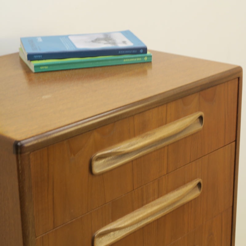 Cassettiera Tall Boy “Fresco” di Victor B. Wilkins per G-Plan, teak, Inghilterra 1960