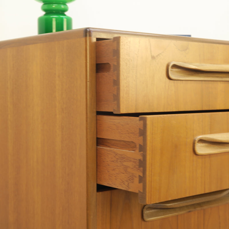 Cassettiera Tall Boy “Fresco” di Victor B. Wilkins per G-Plan, teak, Inghilterra 1960