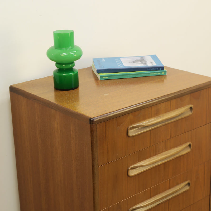Cassettiera Tall Boy “Fresco” di Victor B. Wilkins per G-Plan, teak, Inghilterra 1960