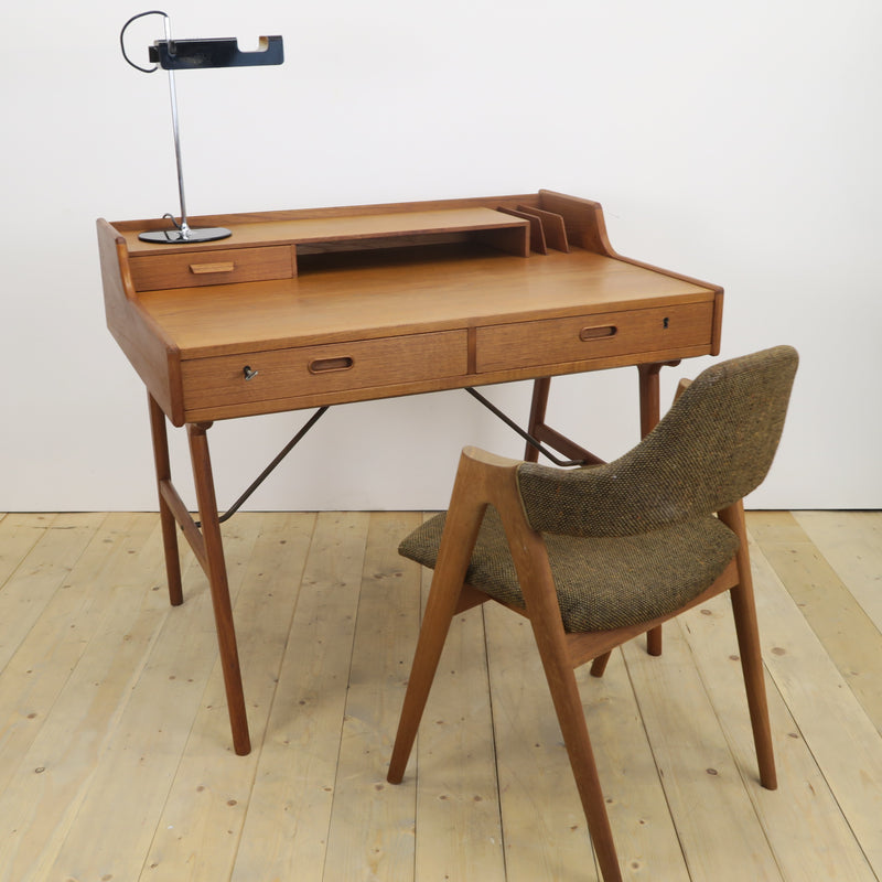 Scrittoio in teak Model 56 di Arne Wahl Iversen per Vinde Møbelfabrik, Danimarca 1960