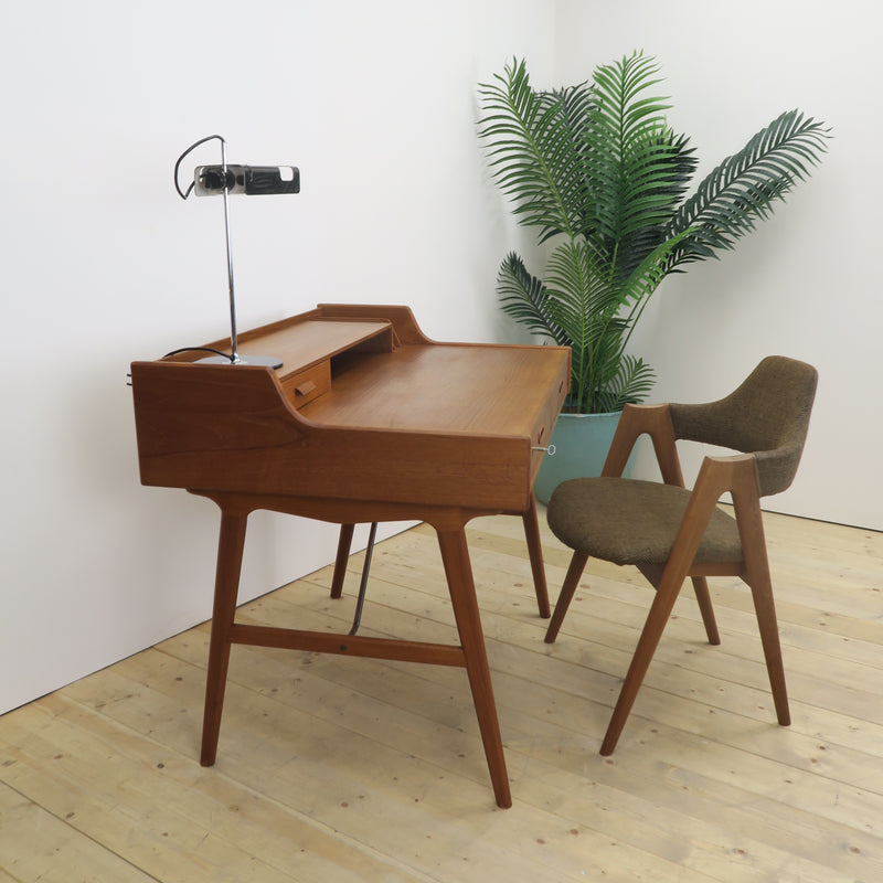 Scrittoio in teak Model 56 di Arne Wahl Iversen per Vinde Møbelfabrik, Danimarca 1960