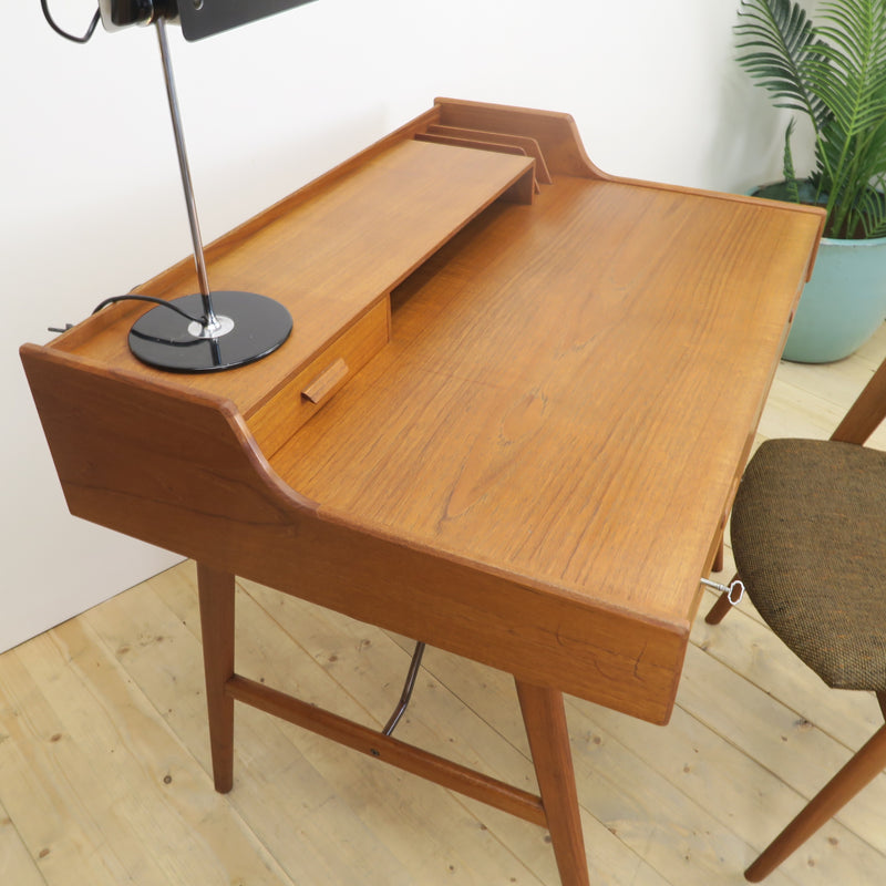 Scrittoio in teak Model 56 di Arne Wahl Iversen per Vinde Møbelfabrik, Danimarca 1960