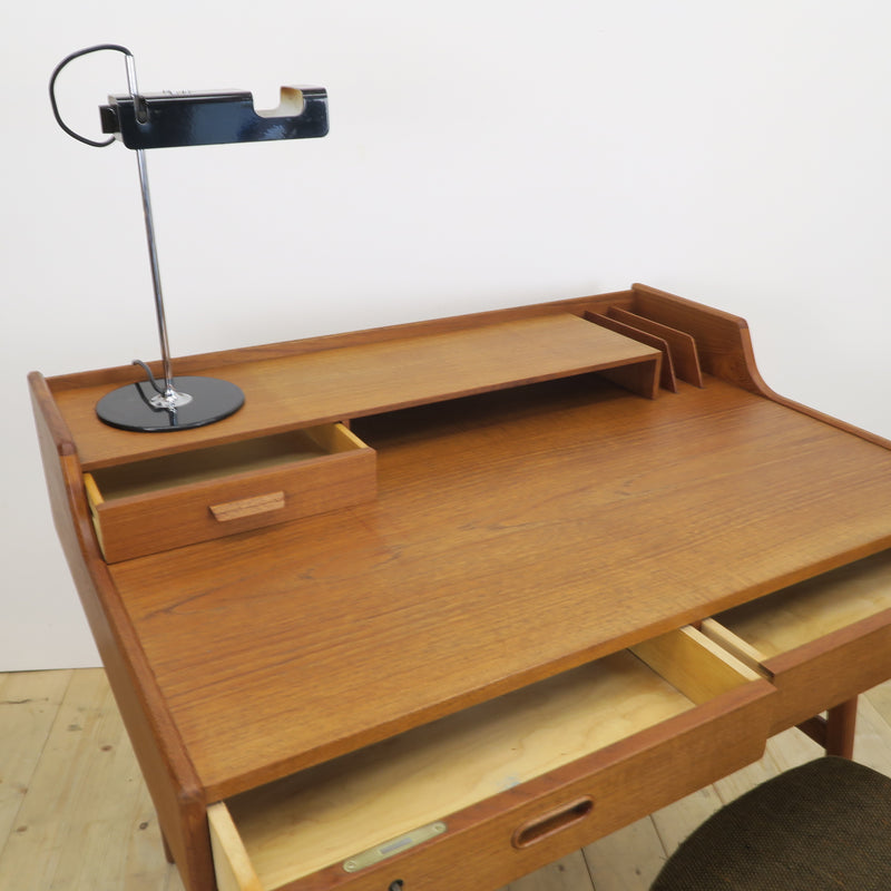 Scrittoio in teak Model 56 di Arne Wahl Iversen per Vinde Møbelfabrik, Danimarca 1960