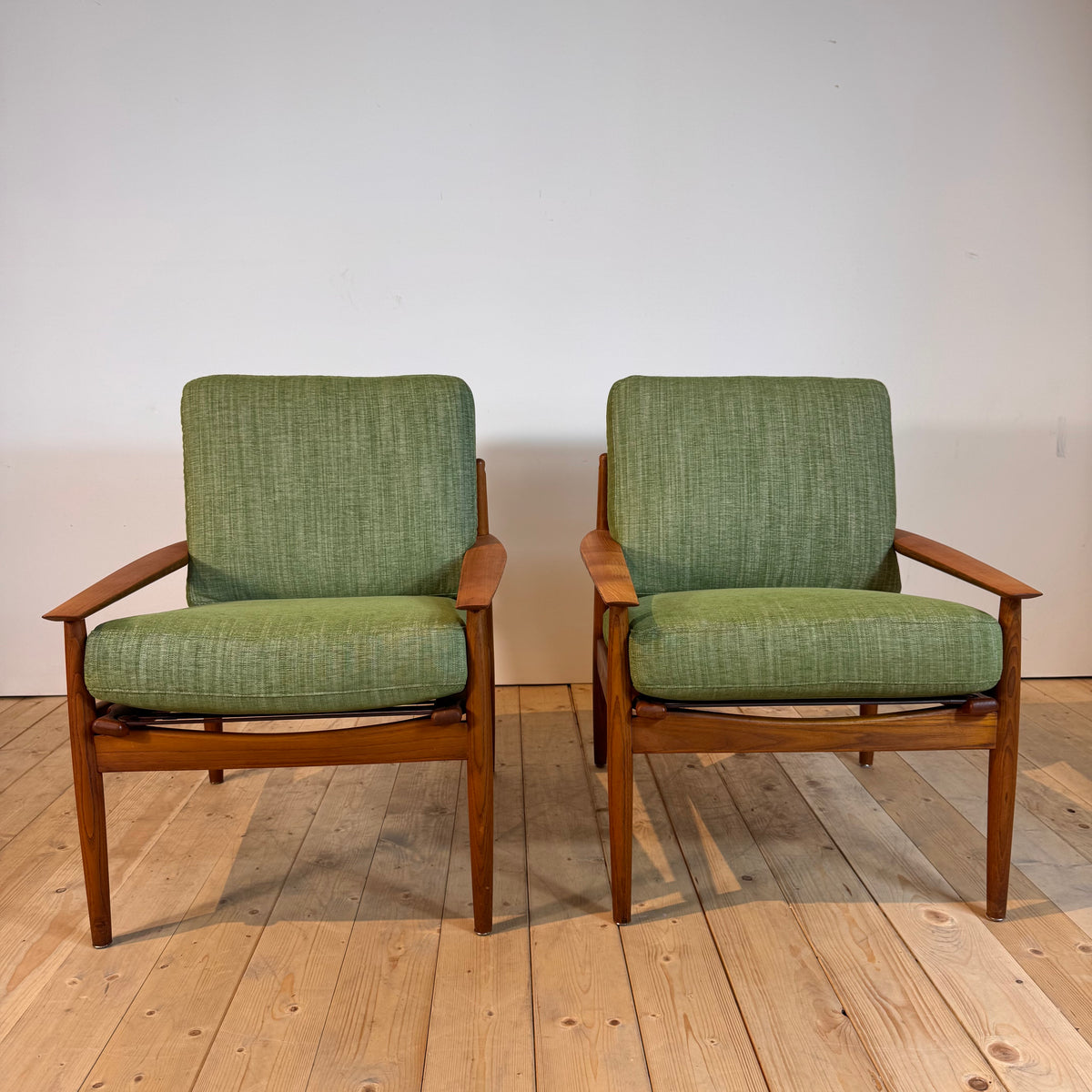 Coppia di poltrone di Arne Vodder per Glostrup Møbelfabrik, anni ’60