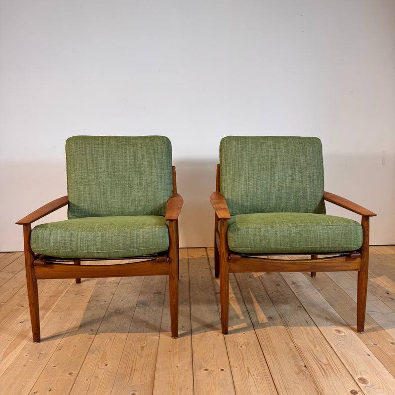 Coppia di poltrone di Arne Vodder per Glostrup Møbelfabrik, anni ’60
