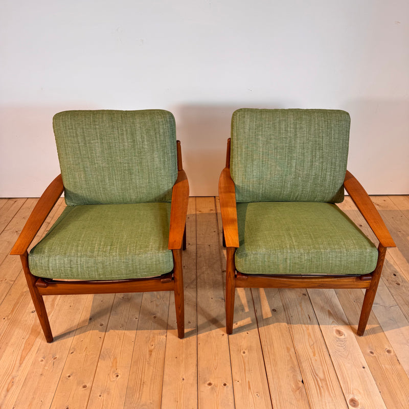 Coppia di poltrone di Arne Vodder per Glostrup Møbelfabrik, anni ’60