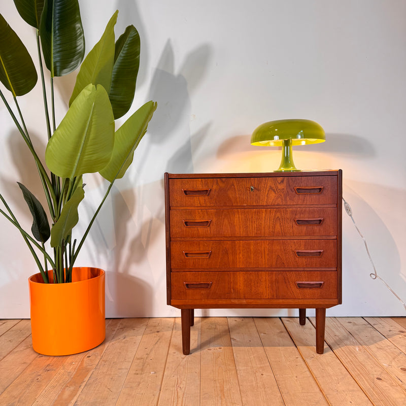 Cassettiera danese in teak, anni ’60