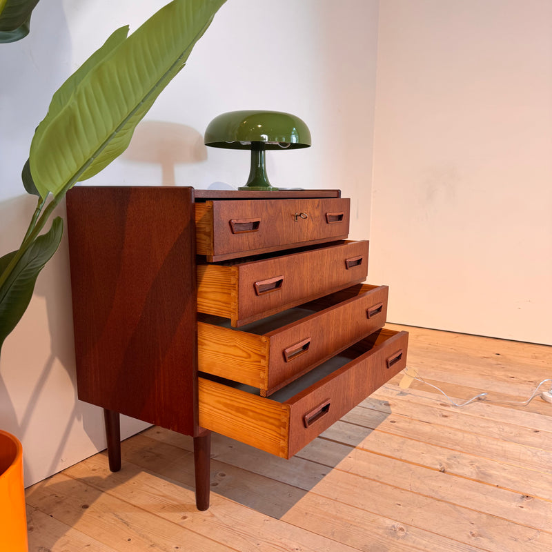 Cassettiera danese in teak, anni ’60