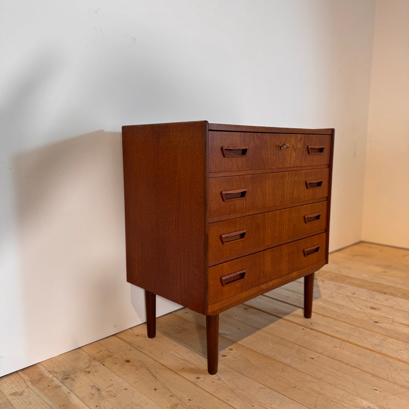 Cassettiera danese in teak, anni ’60