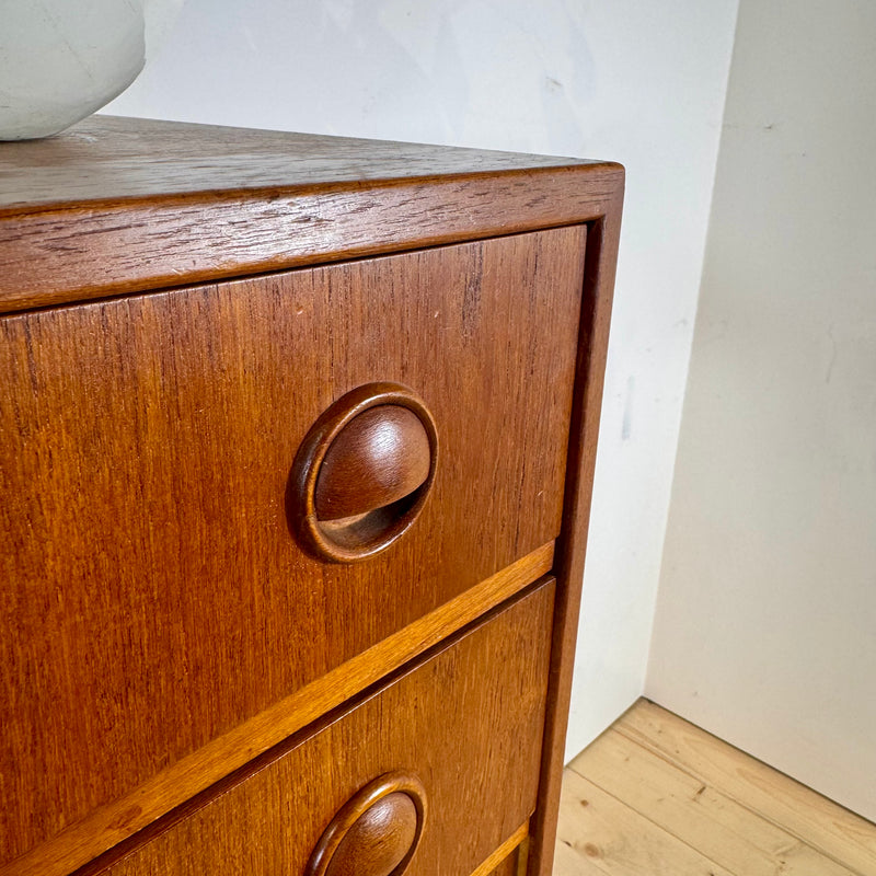 Cassettiera in teak danese, anni ’60