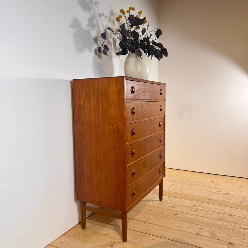 Cassettiera in teak danese, anni ’60