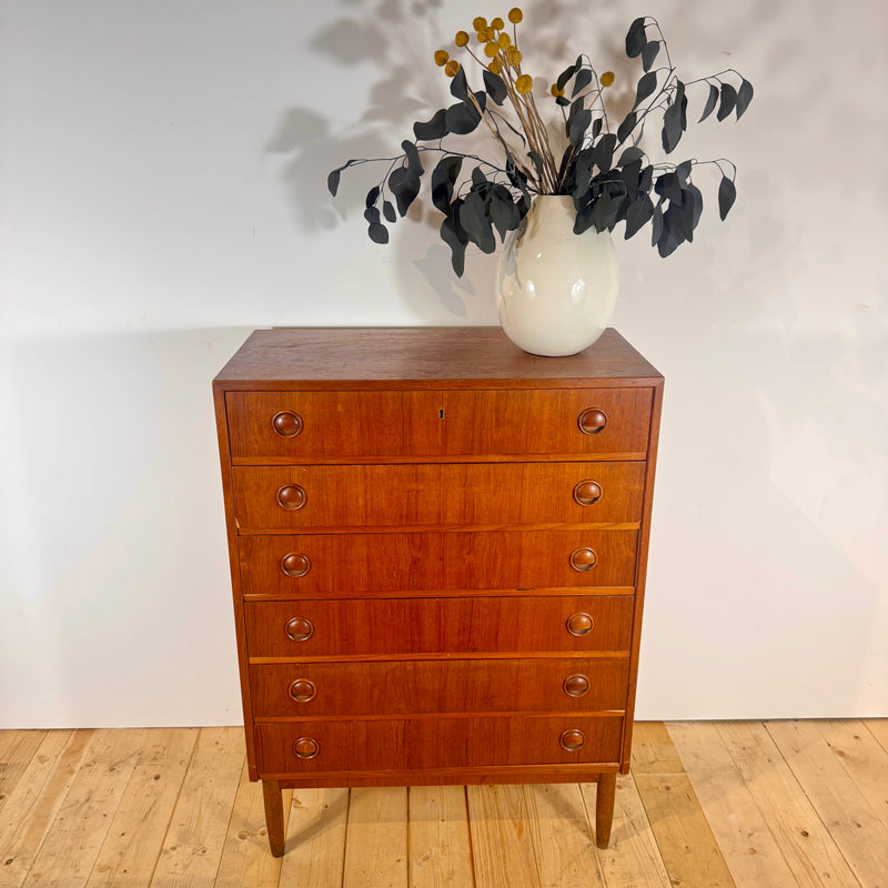 Cassettiera in teak danese, anni ’60