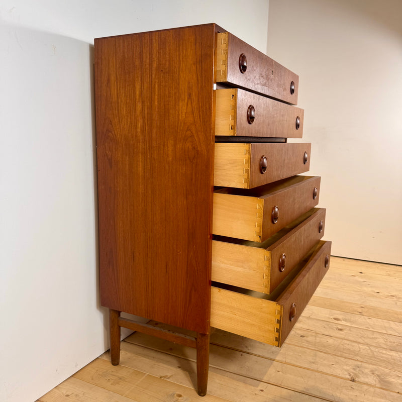 Cassettiera in teak danese, anni ’60