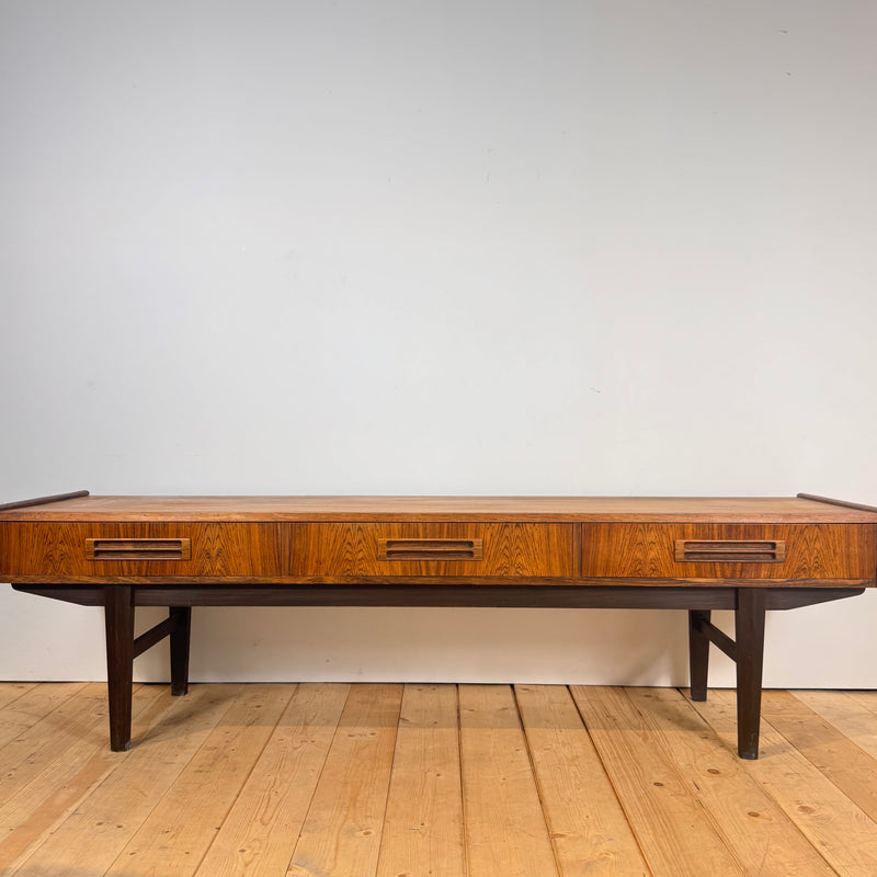 Rosewood low sideboard, 1960s