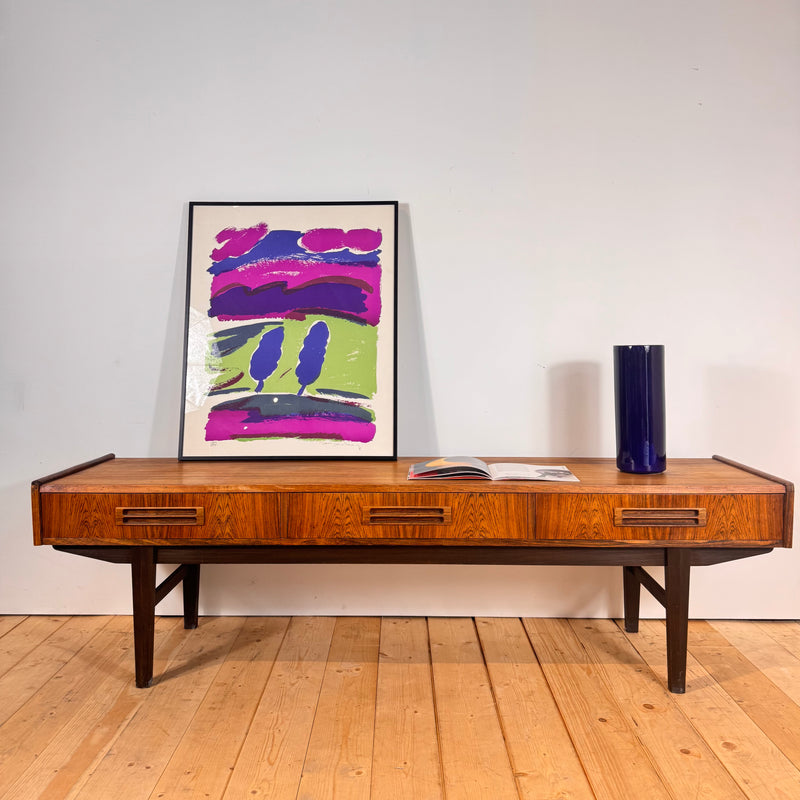 Rosewood low sideboard, 1960s