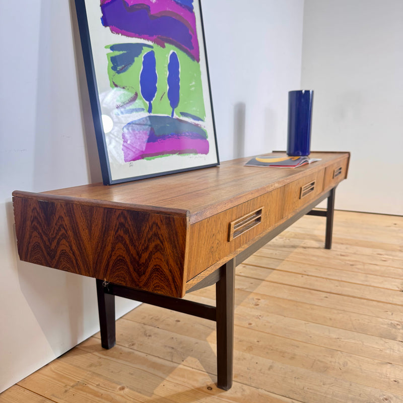 Rosewood low sideboard, 1960s