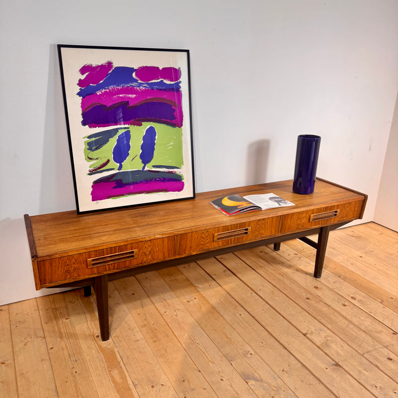 Rosewood low sideboard, 1960s