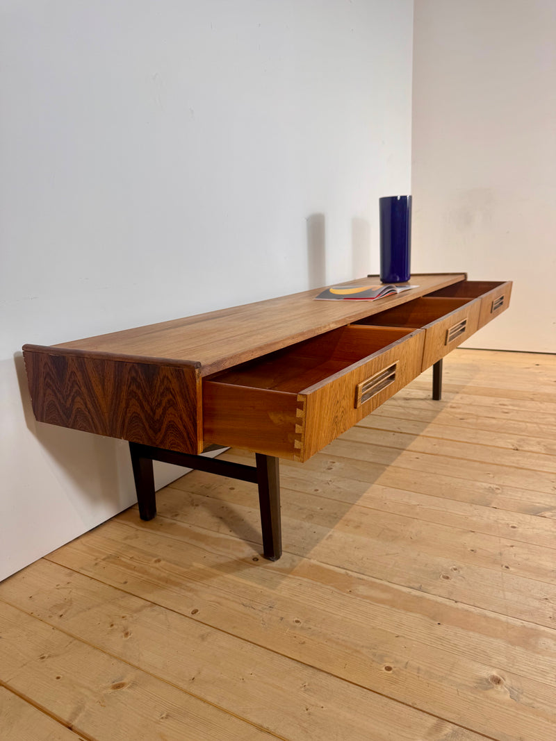 Rosewood low sideboard, 1960s