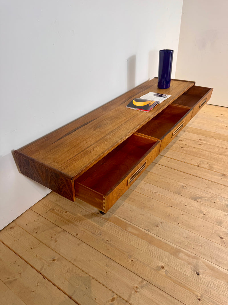 Rosewood low sideboard, 1960s