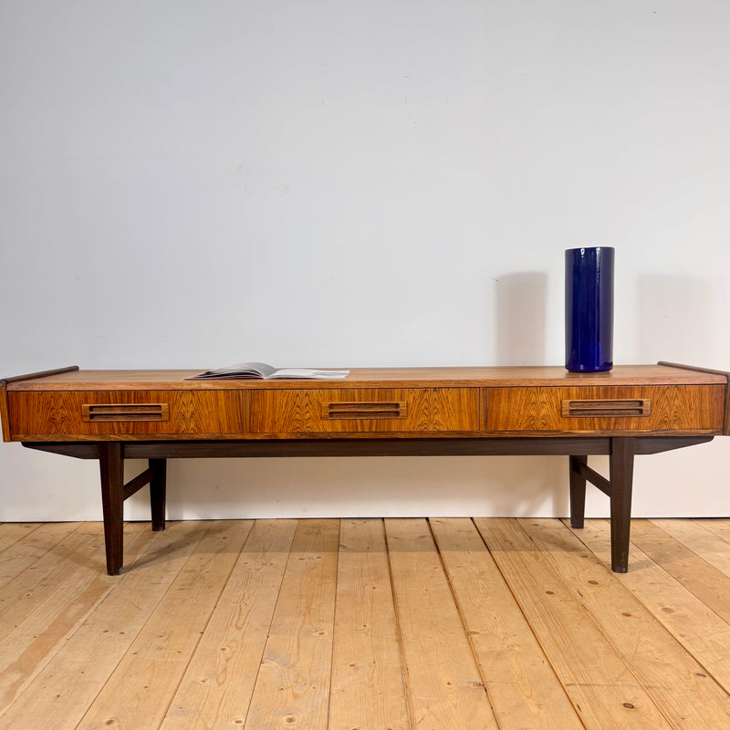 Rosewood low sideboard, 1960s
