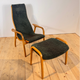 Green Lamino Armchair by Yngve Ekström for Swedese, 1960