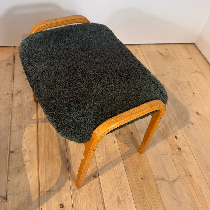Poltrona Lamino verde di Yngve Ekström per Swedese, 1960