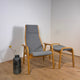 Light grey Lamino armchair by Yngve Ekström for Swedese, 1960