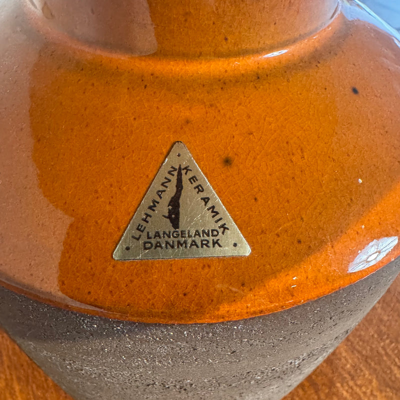 Lampada da tavolo in ceramica Lehmann Keramik, anni ’70