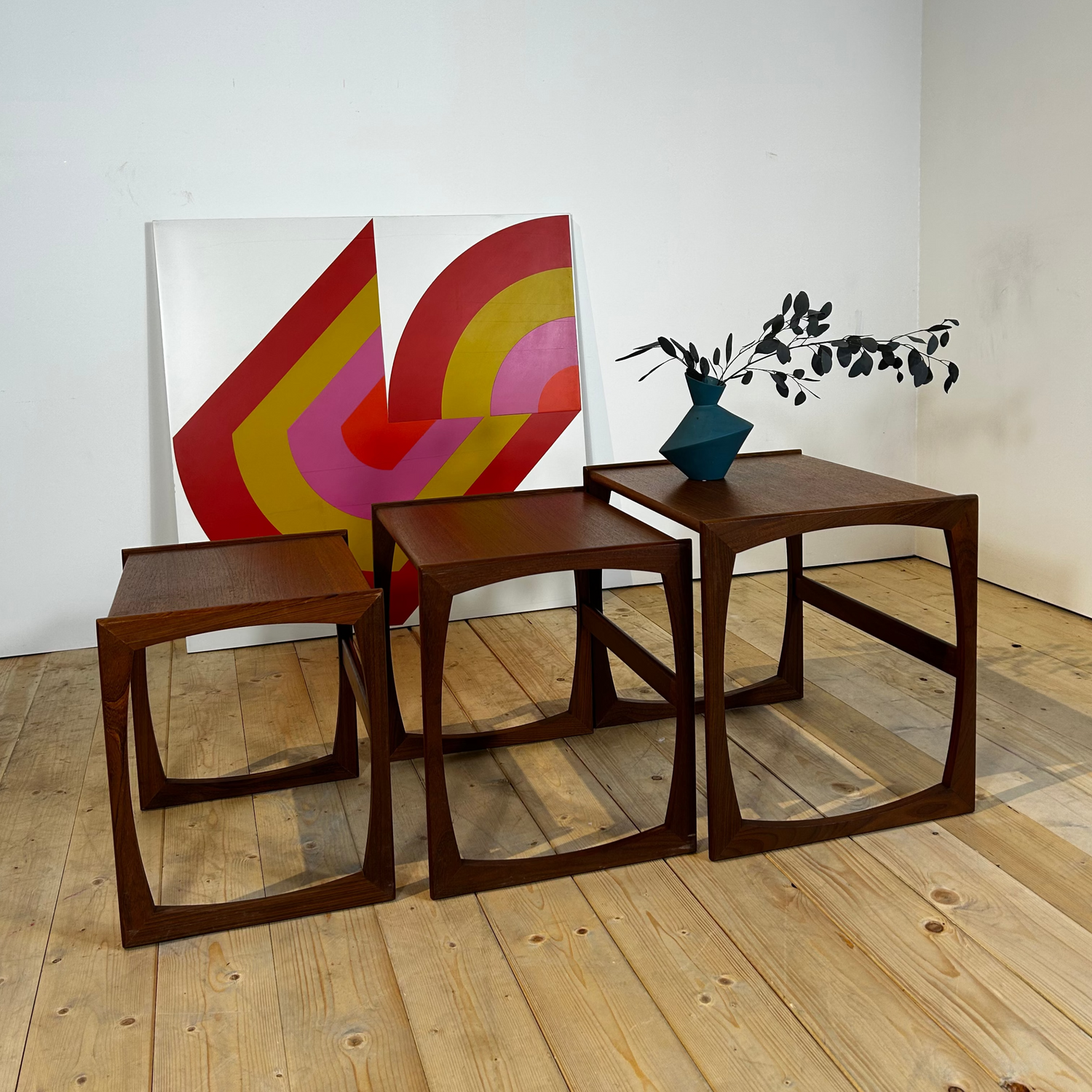 Nesting Tables Quadrille di G Plan in teak, anni ’60