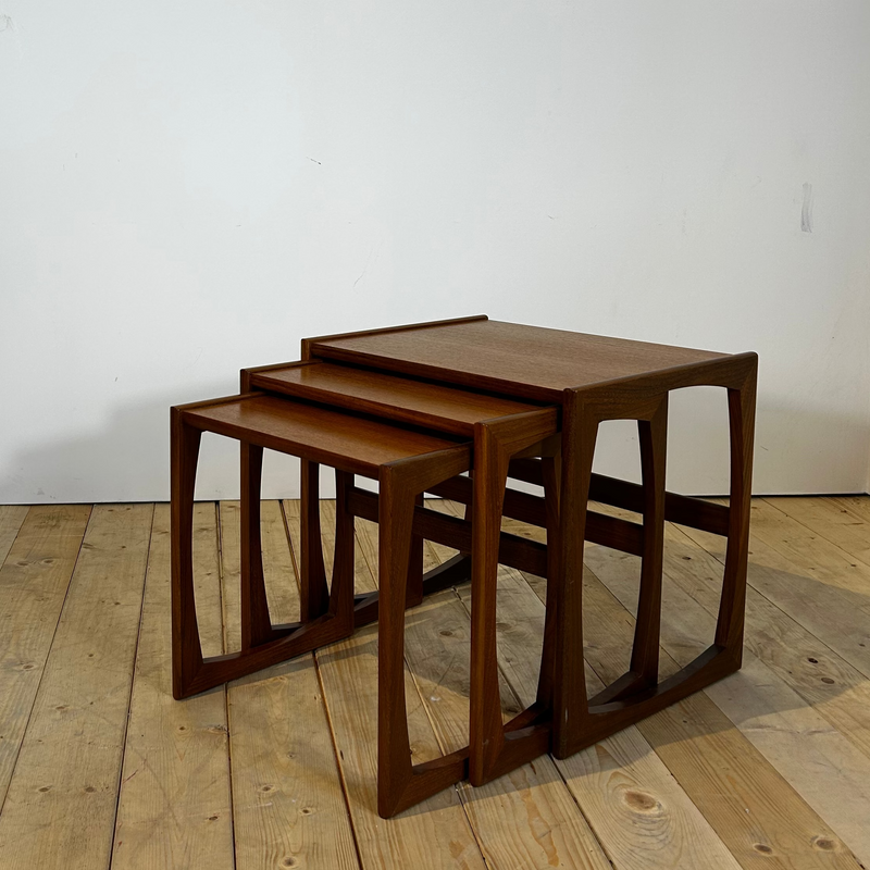 G Plan Quadrille Teak Nesting Tables, 1960s
