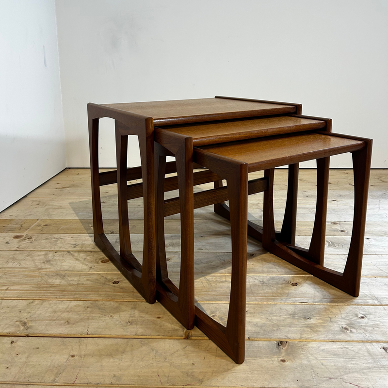 G Plan Quadrille Teak Nesting Tables, 1960s