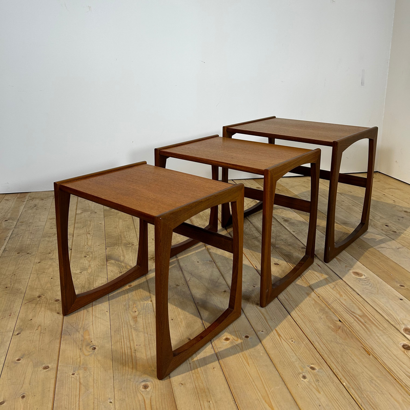 G Plan Quadrille Teak Nesting Tables, 1960s