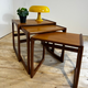 G Plan Quadrille Nesting Tables in Teak, Regno Unito, anni ’60