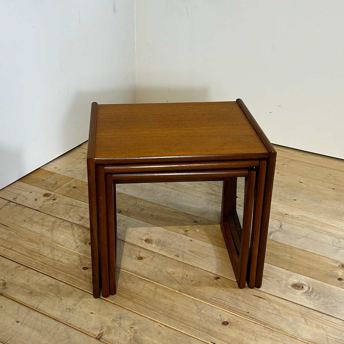 G Plan Quadrille Teak Nesting Tables, 1960s