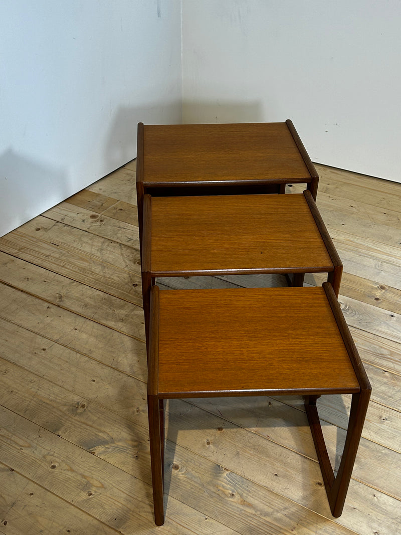 Nesting Tables Quadrille di G Plan in teak, anni ’60