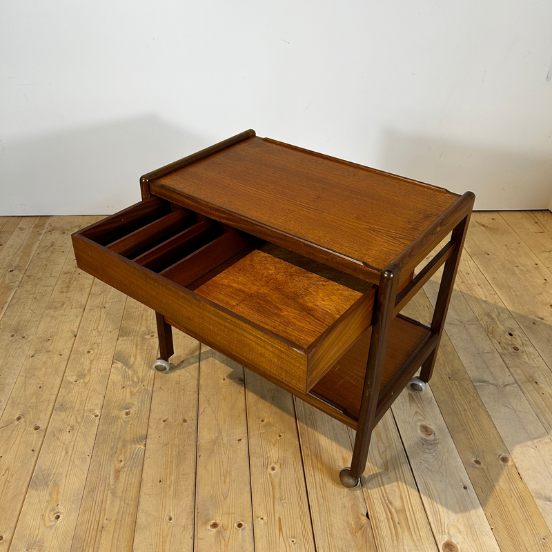 Bar Trolley in teak danese, anni ’60