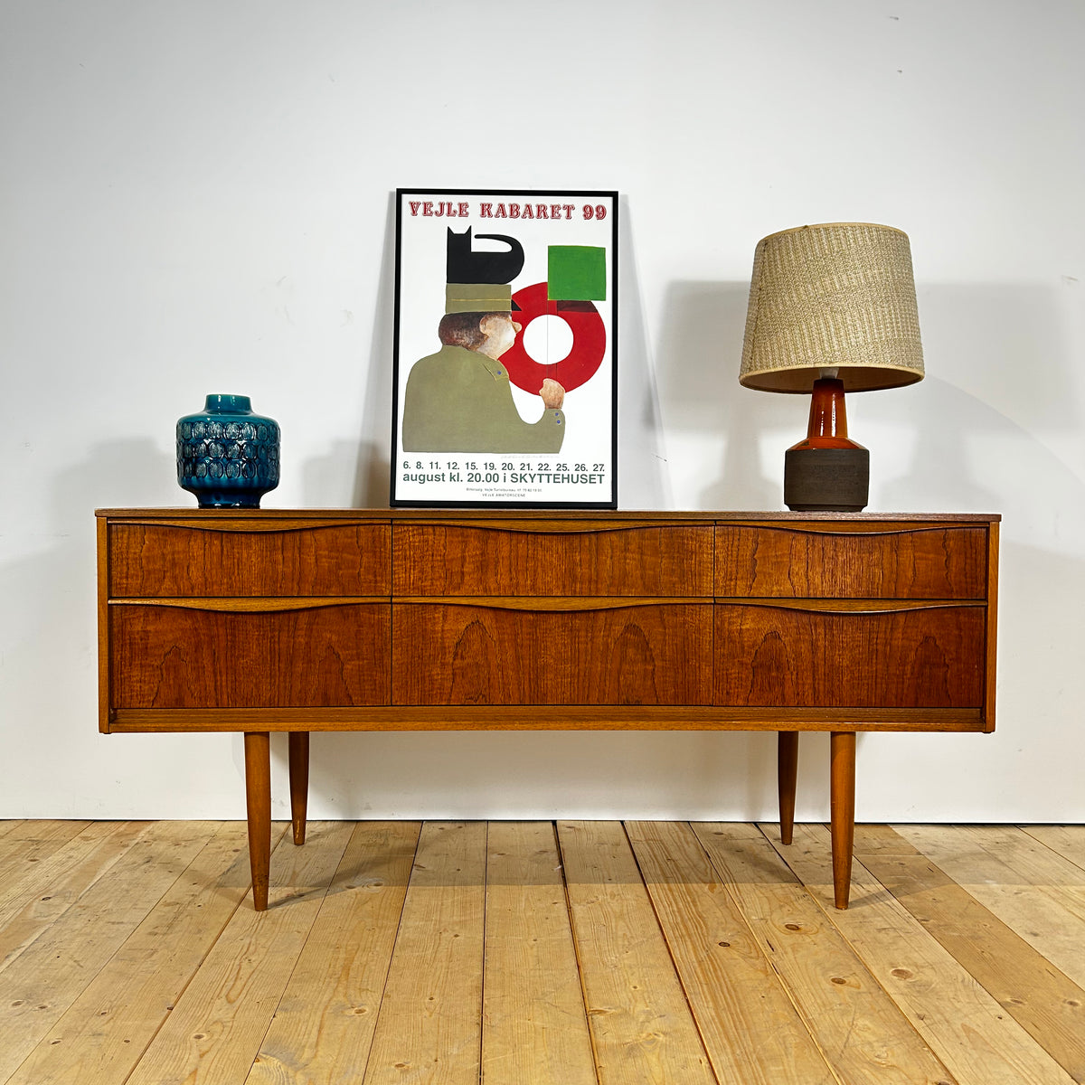 Cassettiera Austinsuite in teak, anni Sessanta