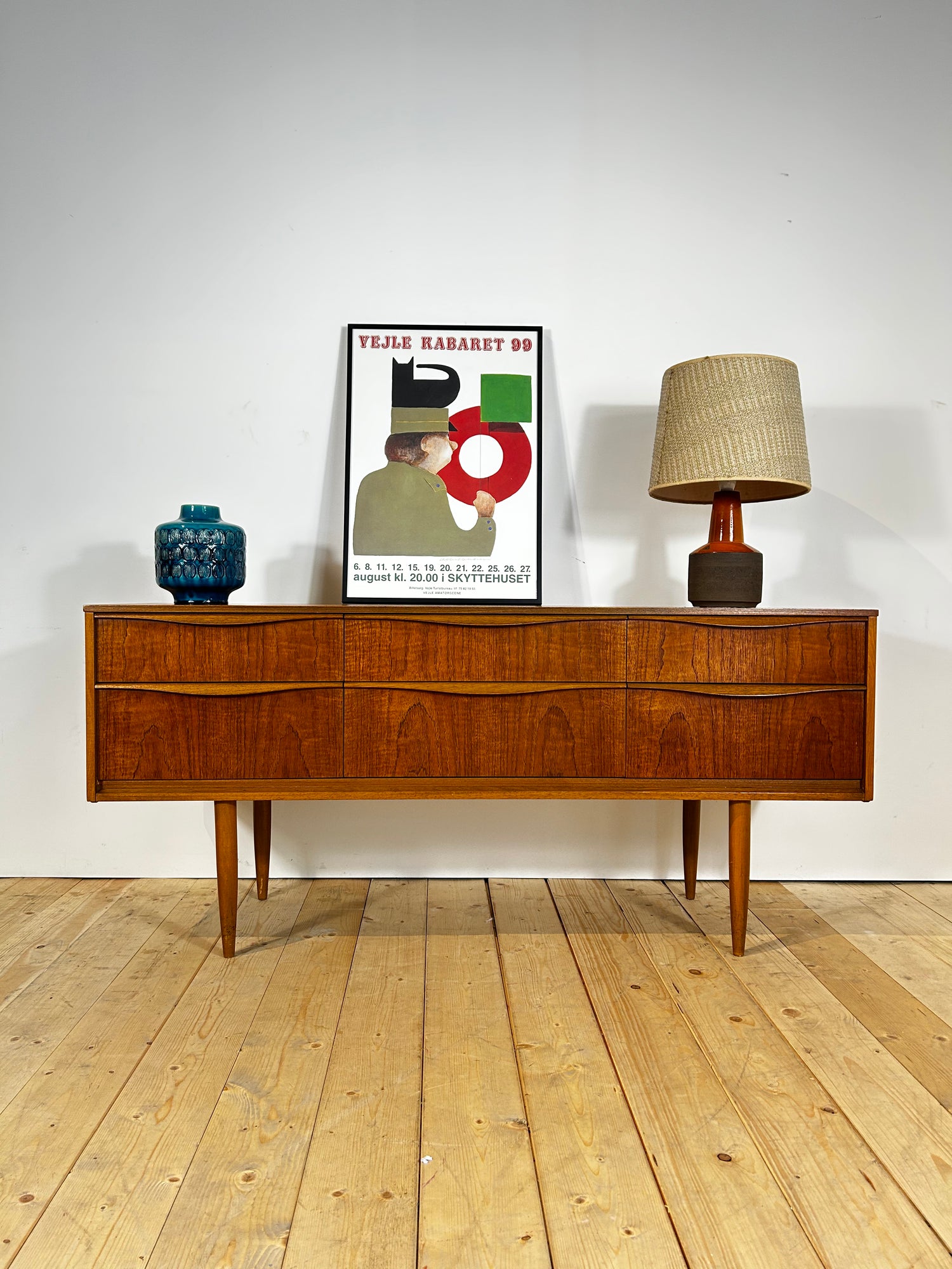 Cassettiera Austinsuite in teak, anni Sessanta