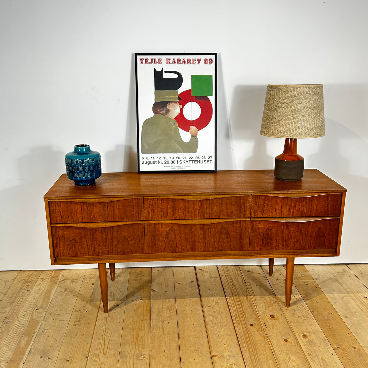 Cassettiera Austinsuite in teak, anni Sessanta