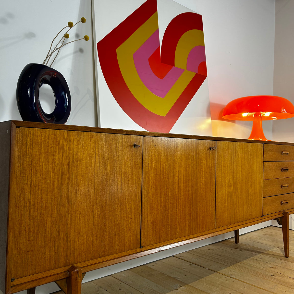 Sideboard in teak, anni ’60