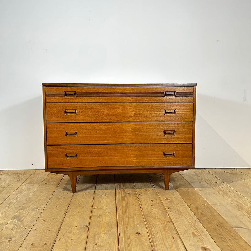 Cassettiera Butilux in teak, anni ’60