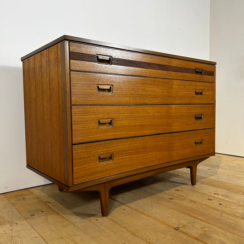 Cassettiera Butilux in teak, anni ’60