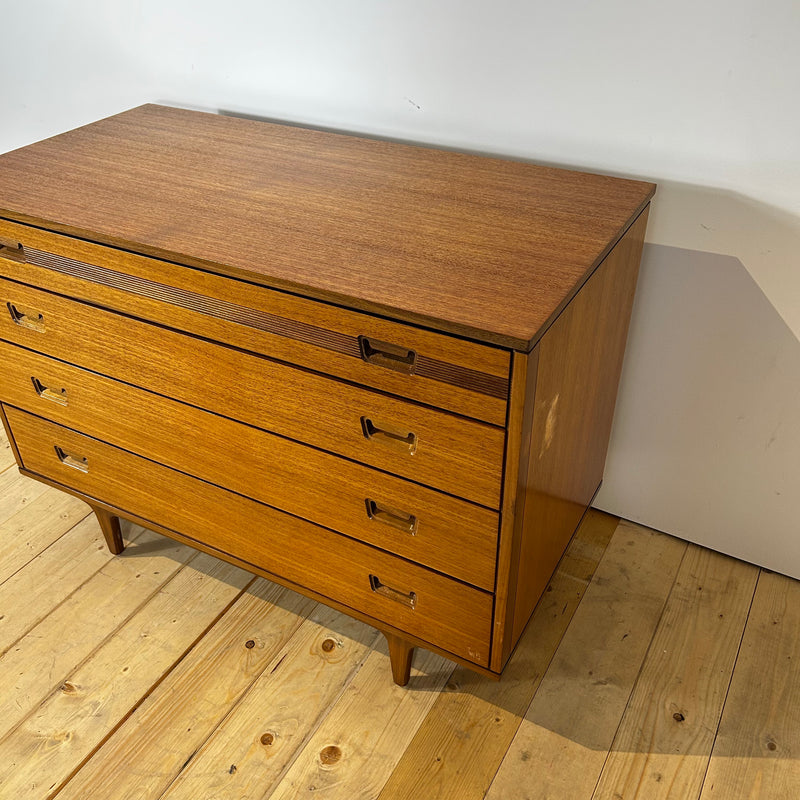 Cassettiera Butilux in teak, anni ’60